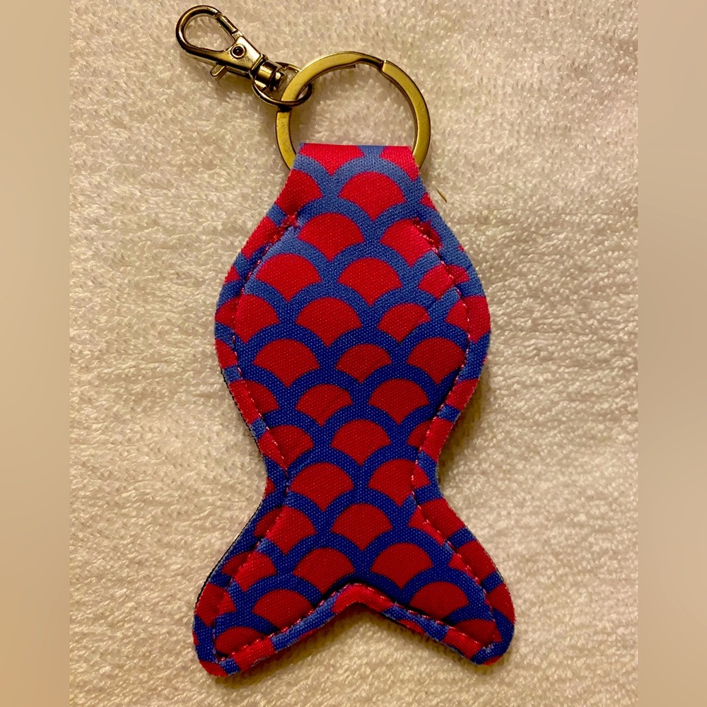 Chap/Lipstick Holder and Keychain. B2G1. NWOT.